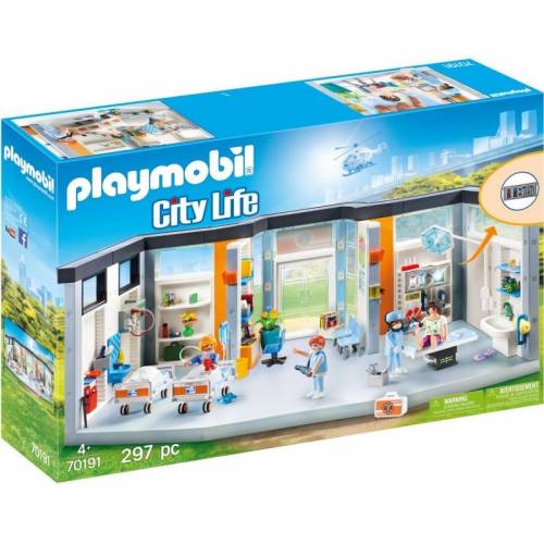 PLAYMOBIL 70191 CITY LIFE FURNISHED HOSPITAL WING